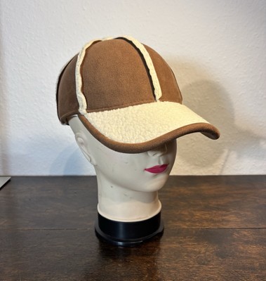 Handarbeit Leder Winter Mütze,Veloursleder Unisex Cap,Wildleder Kappe,Suede 