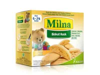 Milna Rusk Baby Original Biscuit 6 Monate + 130G KOSTENLOSER VERSAND WELTWEIT