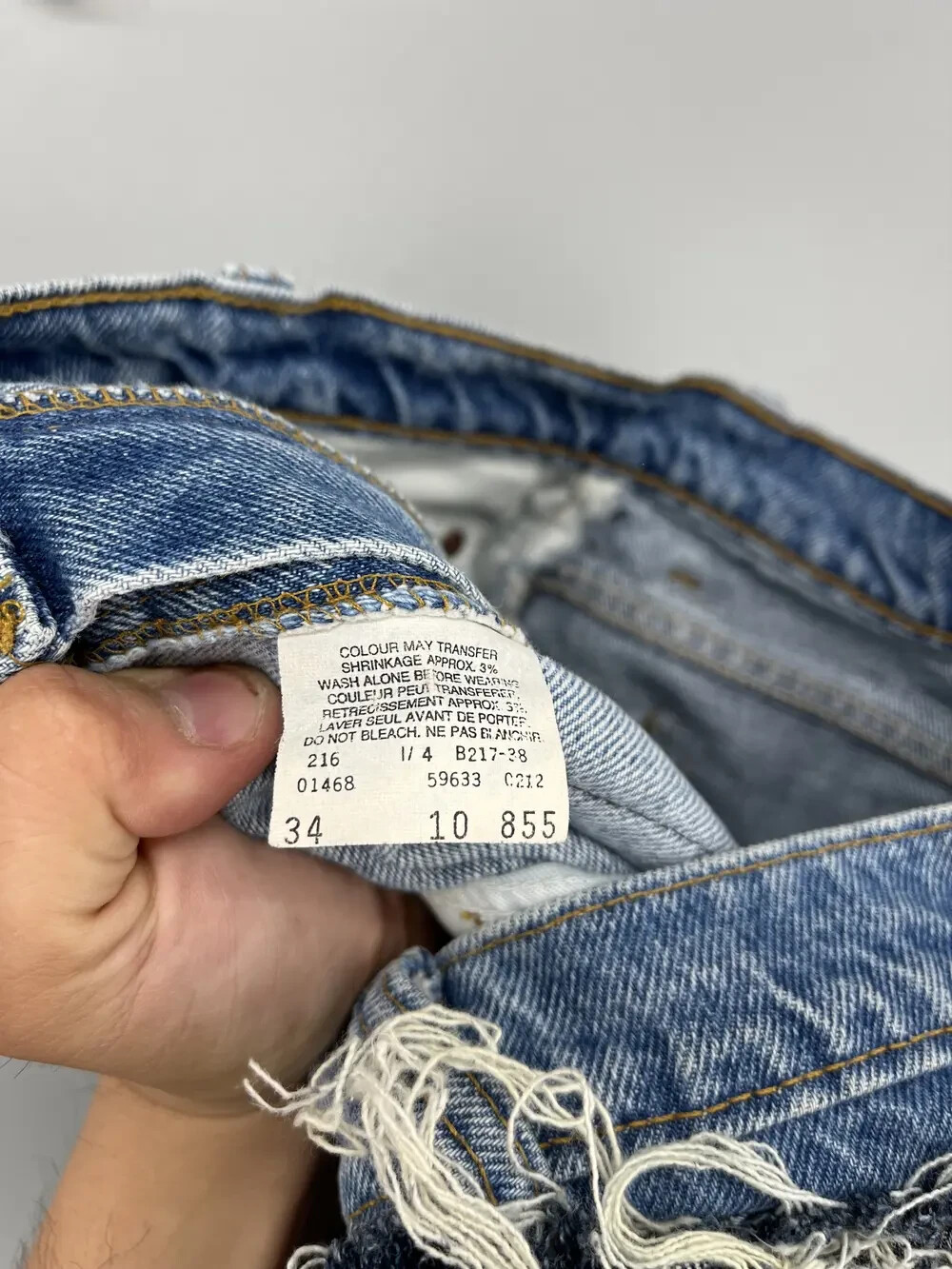 90s Levi’s 633 Patchwork Multipocket Denim Custom… - image 9