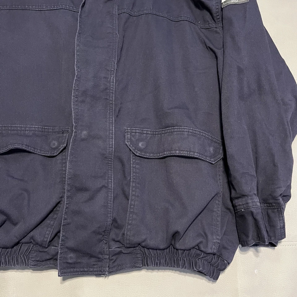 Bulwark FR Westex Ultrasoft Flame Fire Resistant Navy Blue Zip Work Jacket 4XL-X - Image 4 of 4