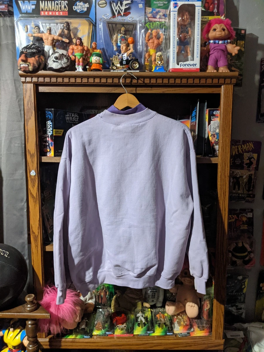 Vintage 90s Ginnis Girl Womenu0026#039;s Light Purple Butterfly Sweatshirt sz L  Pre Owned | eBay