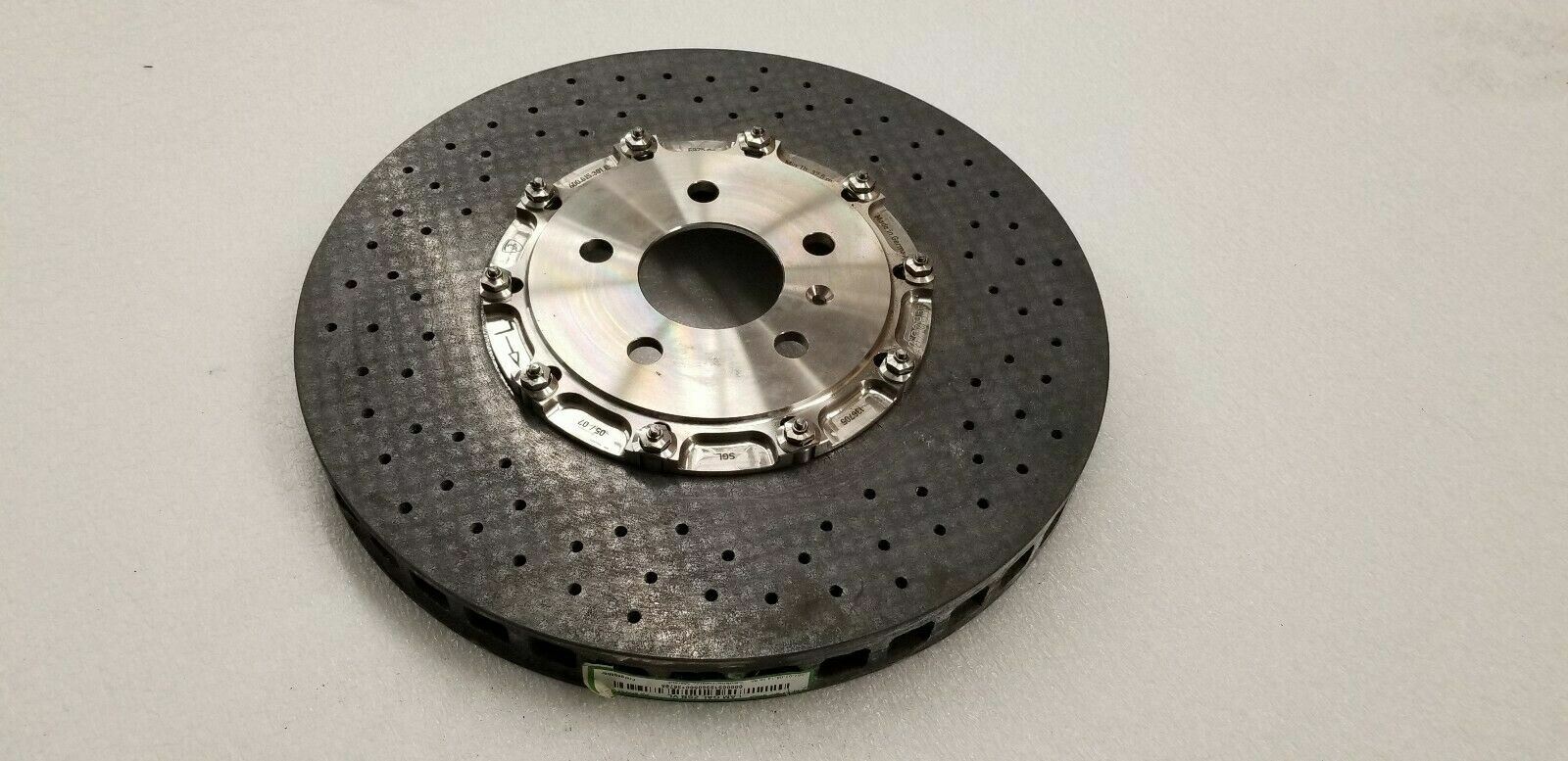 LAMBORGHINI GALLARDO FRONT LEFT CARBON CERAMIC BRAKE DISC ROTOR LH OEM 400615301