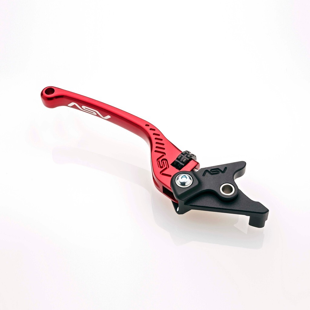 ASV F3 Brake Lever Red Long Kawasaki ZX6R 2007-24 ZX10R 2006-15