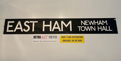 East Ham Newham Town Hall - London Bus Destination Blind 11a 42'' Geschenk