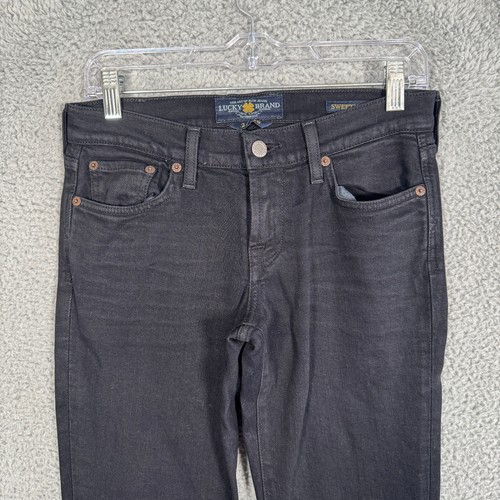 Lucky Brand Jeans Womens Size 2/26 Black Sweet N Low Bootcut - Picture 2 of 13