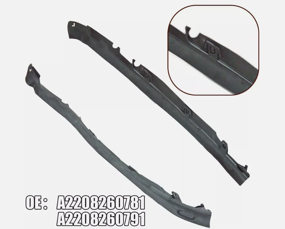 1 juego de tira de sello superior de faros L+R para Mercedes-Benz W220 S320 Foto 2 de 4