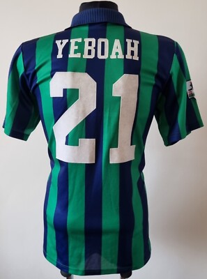 【正規品】LEEDS 02-03  Leeds United 1993 - 1995 Third football Asics shirt #21 Yeboah
