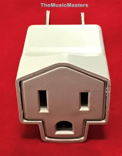 (6) Wall Plug Electrical Power GROUNDING ADAPTERS 3 Prong Socket to 2 Prong Plug - Picture 5 of 8