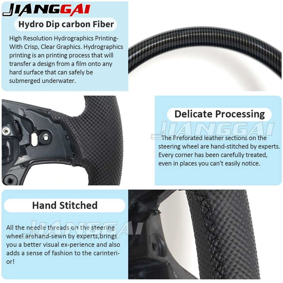 Volante redondo Hydro-Dip adecuado para Mercedes-Benz Clase G AMG 2013-2015 Foto 4 de 4