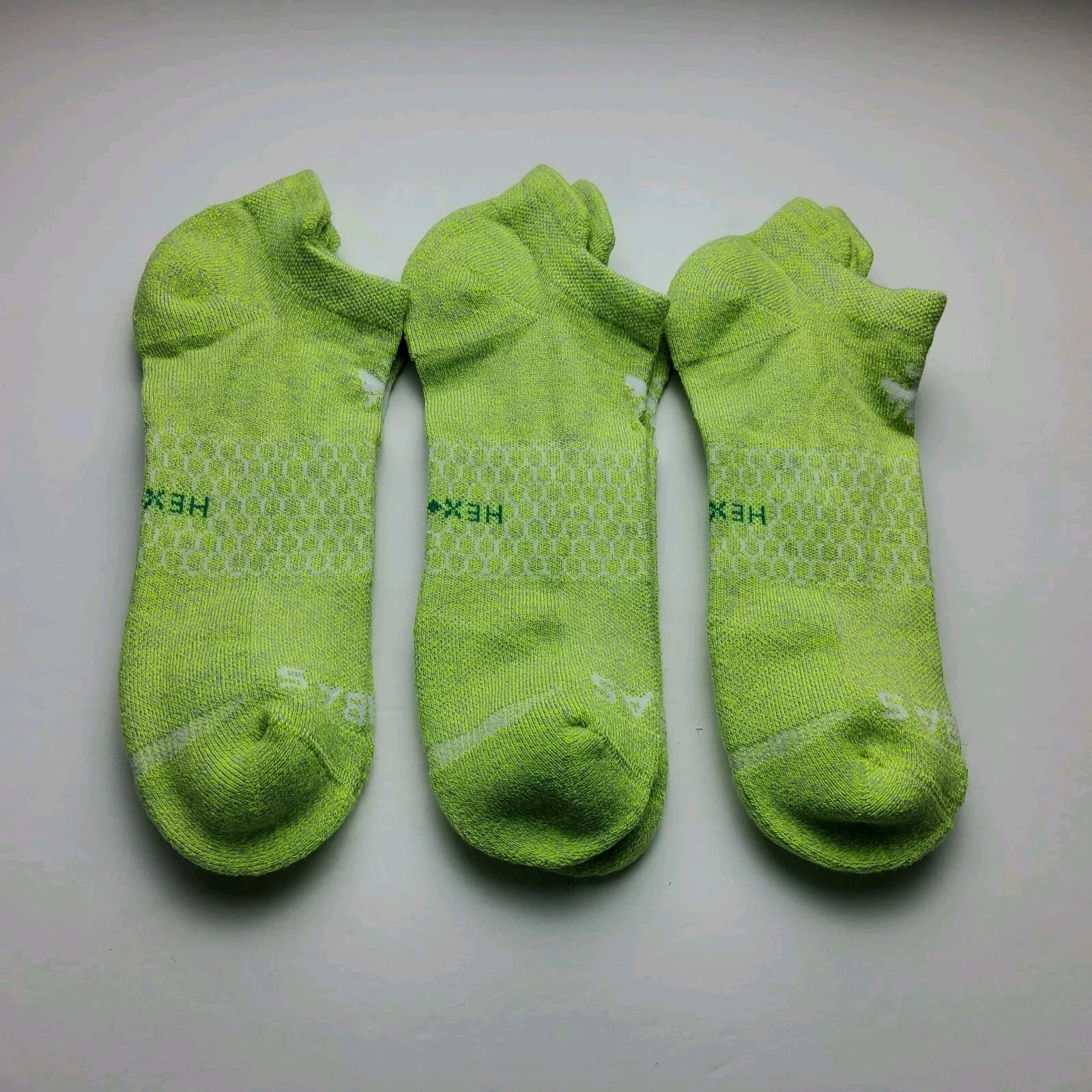 Bombas Hex-Tec Marled Athletic Ankle Socks Lot Of 3 Size XL