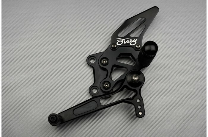 Commandes Reculées Racing Vertes KAWASAKI NINJA 250R 2008-2012 Repose-Pieds AVDB - 4