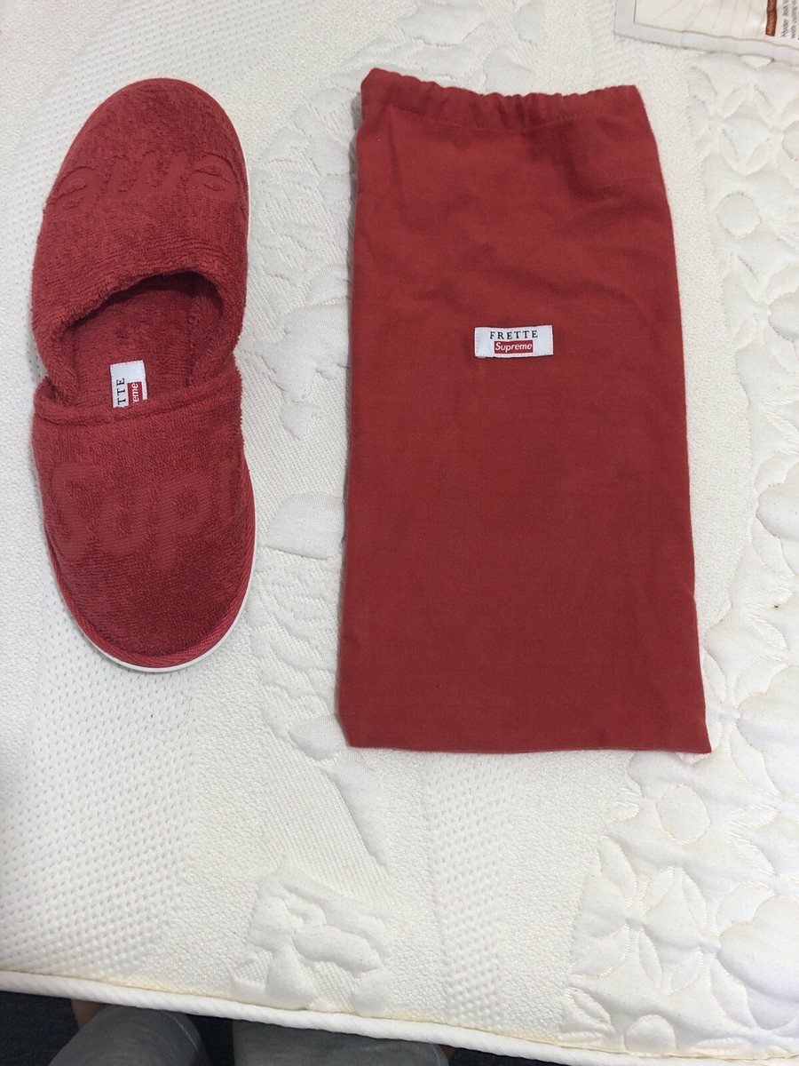 supreme Frette Slippers スリッパ 10/12 赤