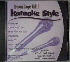 Byron Cage Volume 1 Christian Karaoke Style NEW CD G Daywind 6 Songs