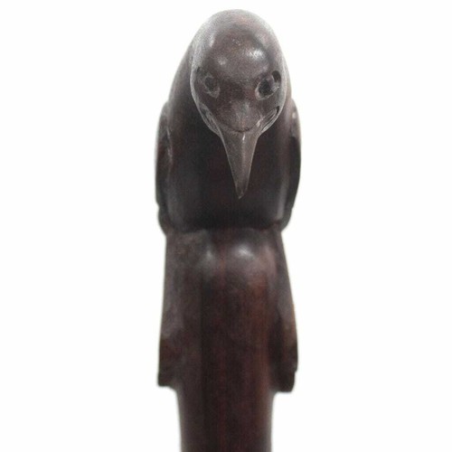 Dengers Bird Hand handle Carved Top Cane Wooden Cane Walking Stick Vintage Gifts - Picture 4 of 12