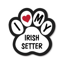 I LOVE MY IRISH SETTER CAR VAN LORRY WALL VINYL SELF ADHESIVE STICKERS