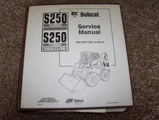 Bobcat Ingersoll Rand S250 Skid Steer Loader Turbo Shop Service Repair Manual