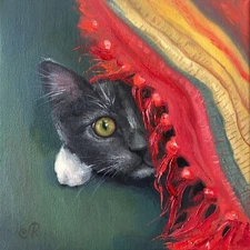 Original Painting Cats Painting Kitten Feline Art
