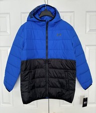 Under Armour Boys Pronto Colorblock Hood Lightweight Puffer Jacket YXL 18 20 NWT