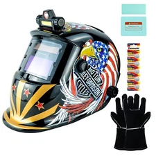 TRQWH Auto Darkening Welding Mask Welding Helmet True Color Optical Clarity