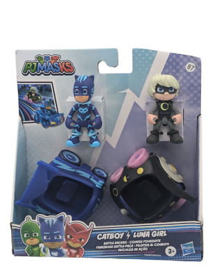 PJ Masks Catboy/Luna Girl Battle Racers Preschool Toy Vehicle &Action-Free Ship.