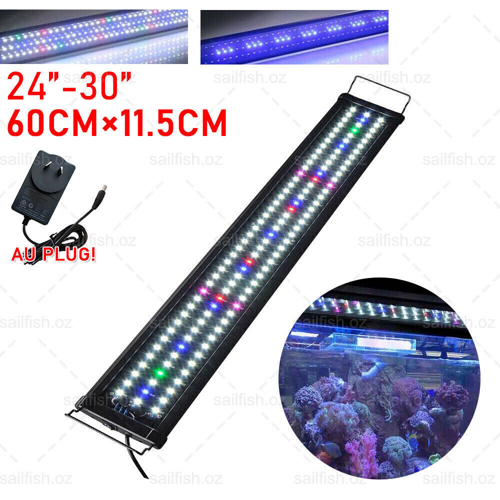 Marine Aquarium LED Light Lighting 60/90/120cm Aqua Fish Tank Full