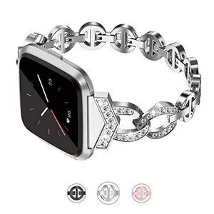 fitbit versa bands silver