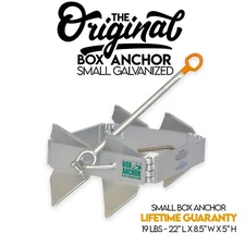 Slide Anchor - The Original Box Anchor - Small Box Anchor 19lbs  Galvanized
