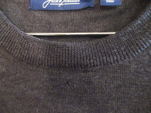 Jack Nicklaus Sweater Mens Large 100% Merino Wool Argyle Red Black Pullover ag - Picture 11 of 12