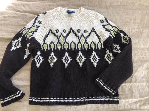 wool ski SWEATER Nordic icelandic knit 