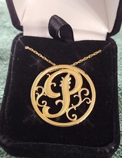 Avon Fine Designer Collection Initial necklace "P". New In Box