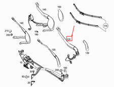 MERCEDES-BENZ E-Coupe C238 Wischerarm vorne Fahrerseite A2388200100 NEU ORIGINAL