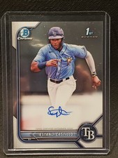 2022 Bowman Chrome Estanli Castillo Auto CPA-EC 1st Bowman Rookie Tampa Bay