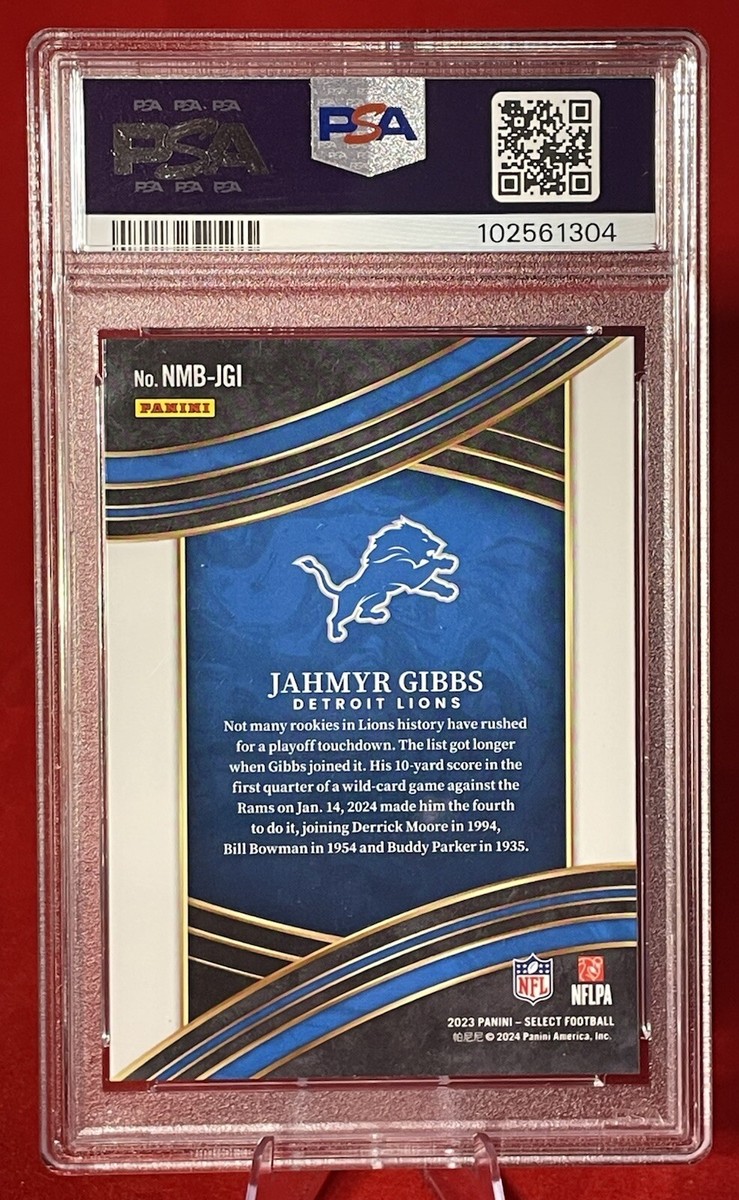 2023 Panini Select - Select Numbers Jahmyr Gibbs #NMB-JGI (RC) for