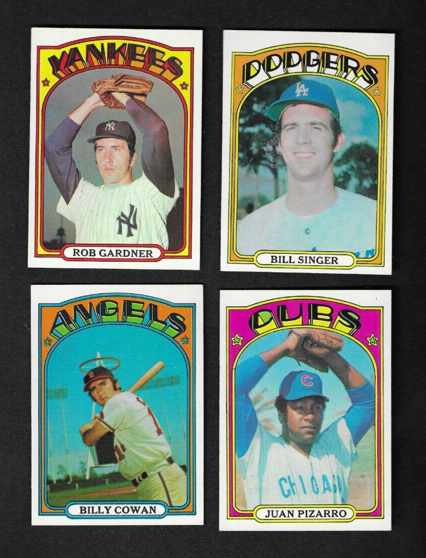 1972 Topps Baseball:  HIGH GRADE Choose Your Card (#398 to #778)