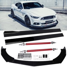 Front Lip Bumper Splitters 78.7 Side Skirts Strut Rods For Ford Mustang Gt