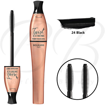BOURJOIS Twist Extreme Fiber Volumising Lengthening Mascara 8ml - 24 Black *NEU*
