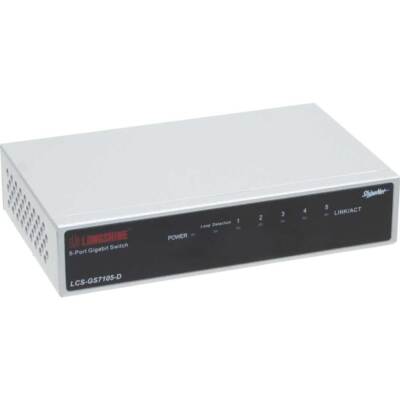 Longshine Gigabit Switch, 5-Port, LCS-GS7105-E Metall
