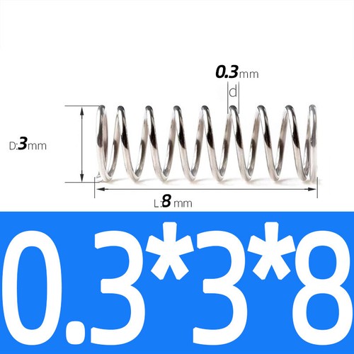 Compression Spring Steel 0.2 - 1mm Wire Dia 2mm - 12mm OD Small Pressure Springs - Picture 8 of 130