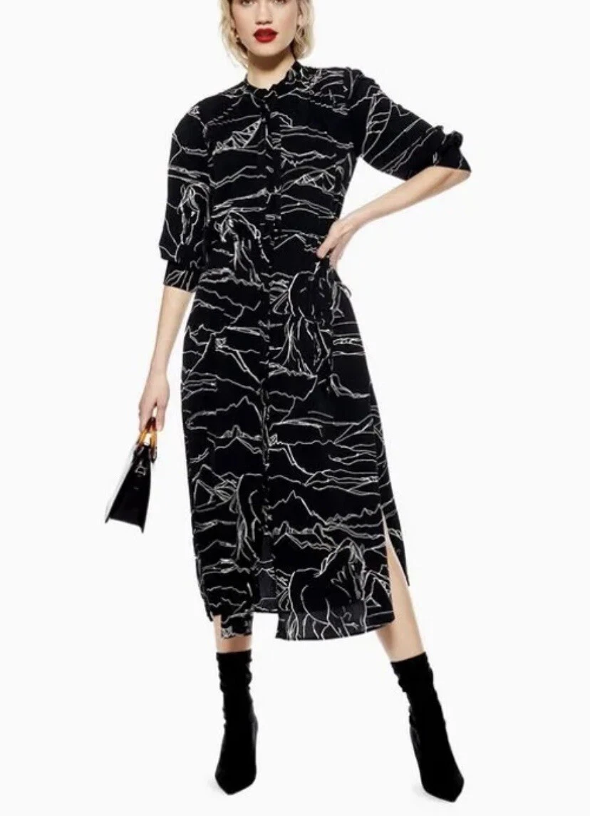 Horse top print dress