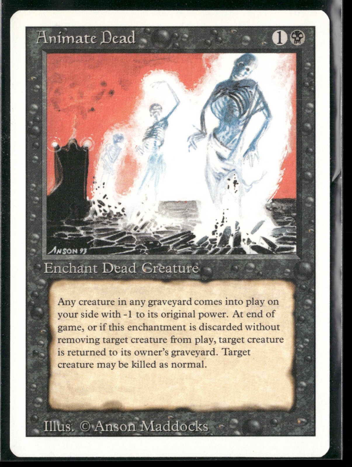 Revised Edition Magic: The Gathering Animate Dead NM