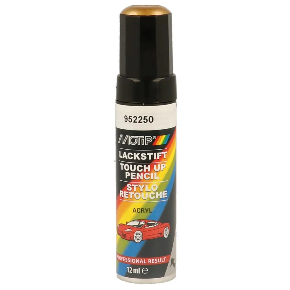 PINCEAU RETOUCHE KOMPAKT 952250 OR METALLISE 12ML MOTIP - Photo 1/1