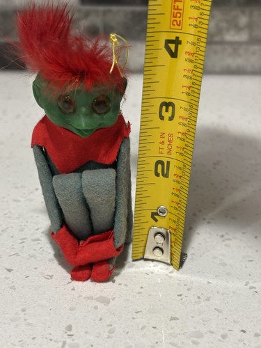 Vintage Rare Green Faced Knee Hugger Elf Troll Japan - Picture 14 of 14