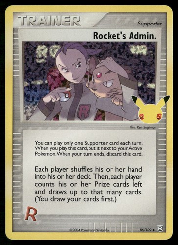Rocket's Admin. 86/109 Celebrations: Classic Collection Pokemon Holo NM/M