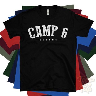 CAMP 6 EUGENE T-SHIRT USA Retro College Style Geschenk