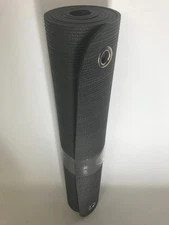 Yoga Mat Utility Mat Black Textured With Grommets to Hang Brand New 