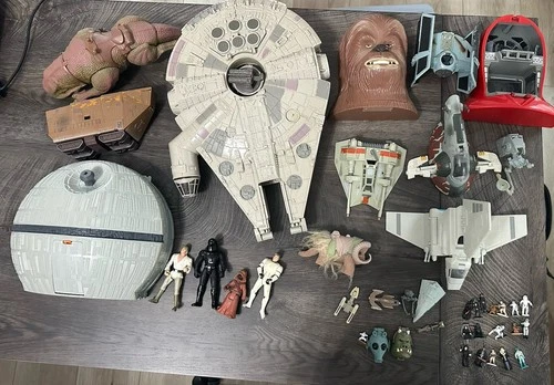 Mixed lot Vintage Star Wars Galoob Micro Machines Sets And Figurines