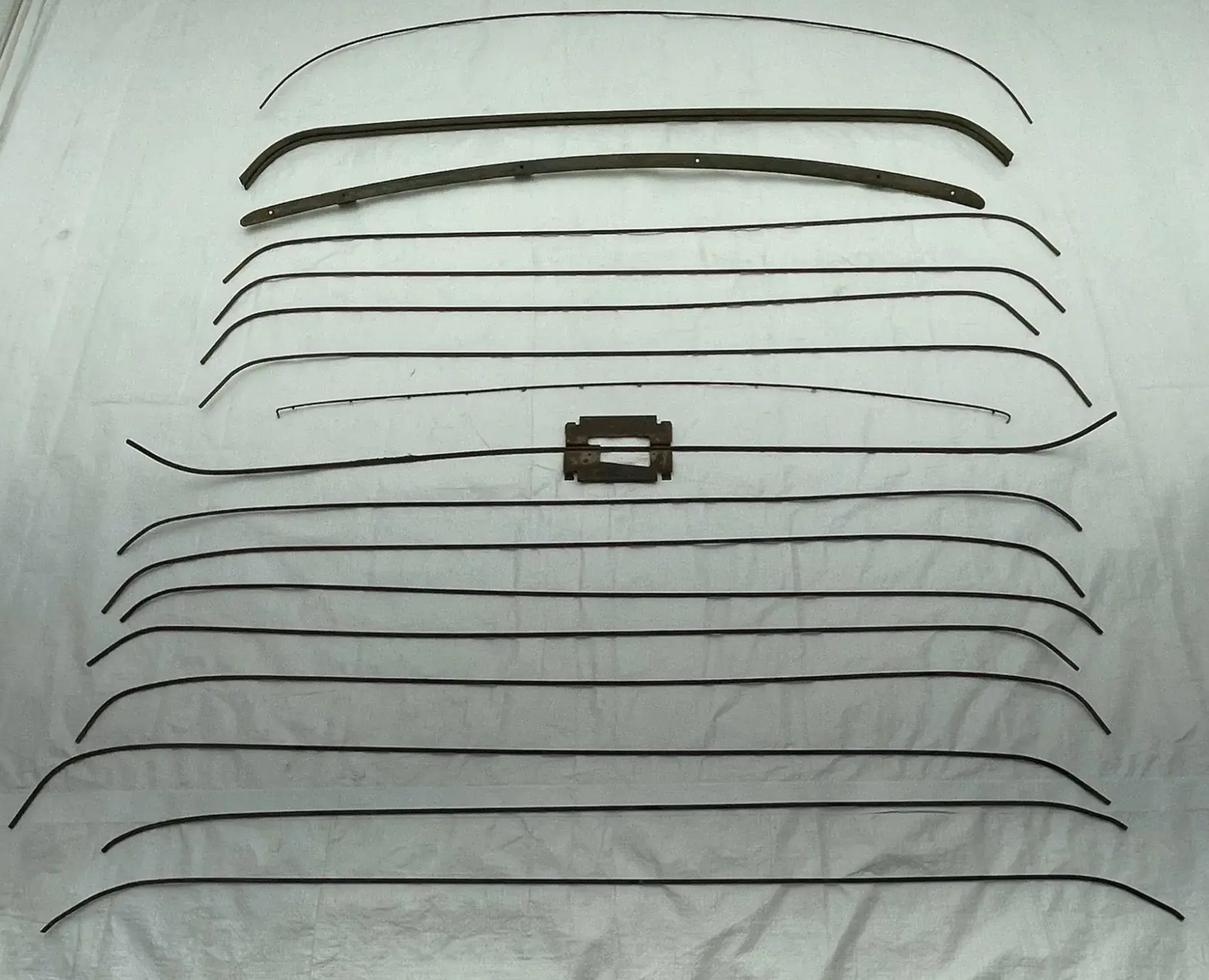 1949 1950 1951 Mercury Headliner Bows Metal Roof Supports Upper Interior Rods