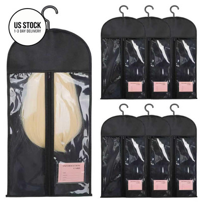 tbotfd 6PCS Anti-Static Wig Storage & Care, Holder 6pcs23.5inch, Black 