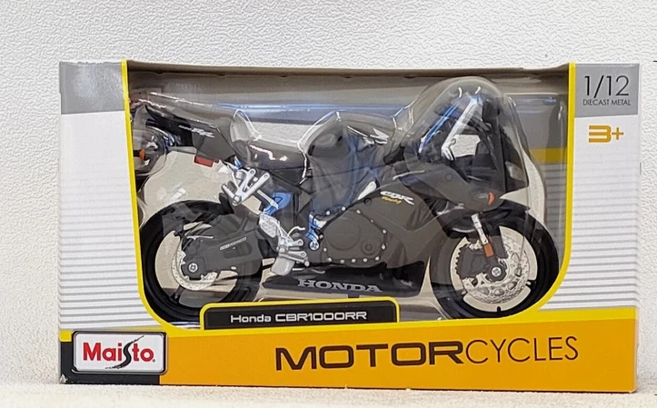 New Maisto Motorcycles Honda Black CBR 1000RR 1/12 Die-Cast Metal - Image 2 of 2
