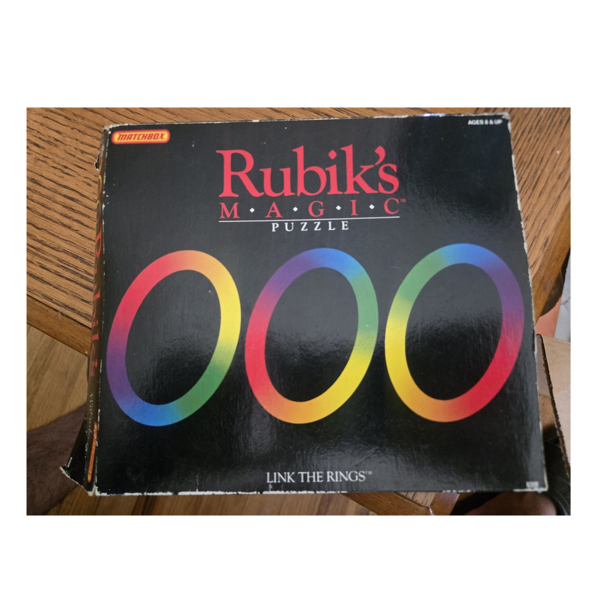 Rubik's Magic Puzzle Link the Rings Brain Teaser Multicolor
